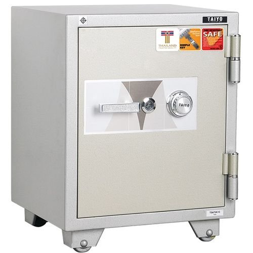 ตู้เซฟนิรภัยไทโยน้ำหนัก 110 กก . กันไฟชนิดหนึ่งบานประตู น้ำหนัก 110 กก TS 675 K1C 1 กุญแจ 1รหัส