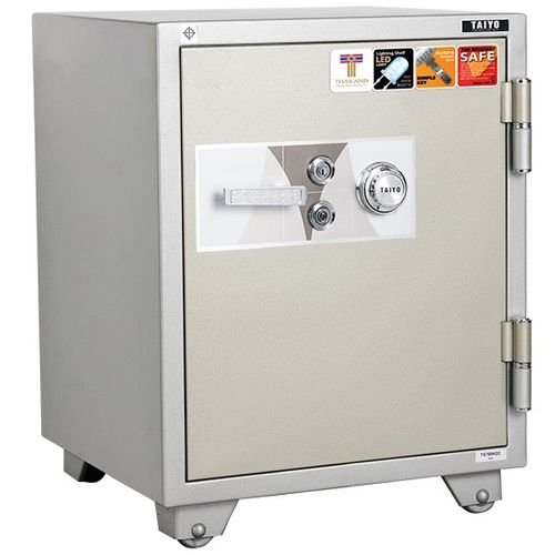 ตู้เซฟนิรภัยไทโยน้ำหนัก 150 กก .กันไฟชนิดหนึ่งบานประตู น้ำหนัก 150 กก TS 760 K2C 2 กุญแจ 1 รหัส