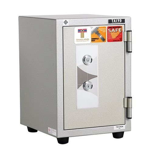 ตู้เซฟนิรภัยไทโยน้ำหนัก 51กก กันไฟชนิดหนึ่งบานประตู  TS 512 K2N   2 กุญแจ