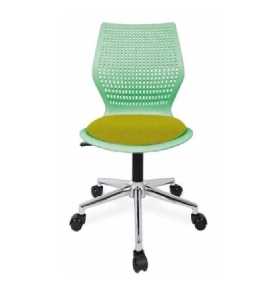 LV-02-F/V เก้าอี้พลาสติกพร้อมเบาะนั่งฟองน้ำ (ขาชุมโครเมี่ยม)