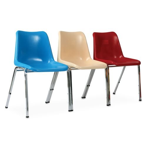 CP-02C-เก้าอี้เปลือก POLY (ขาชุบโครเมี่ยม)