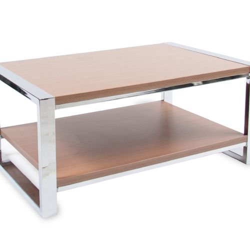 CT042C โต๊ะกลาง (ขาชุบโครเมียม)