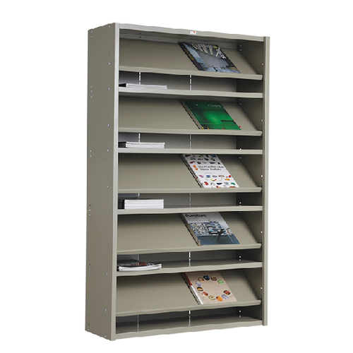 ชั้นวารสารแบบวางเอียง