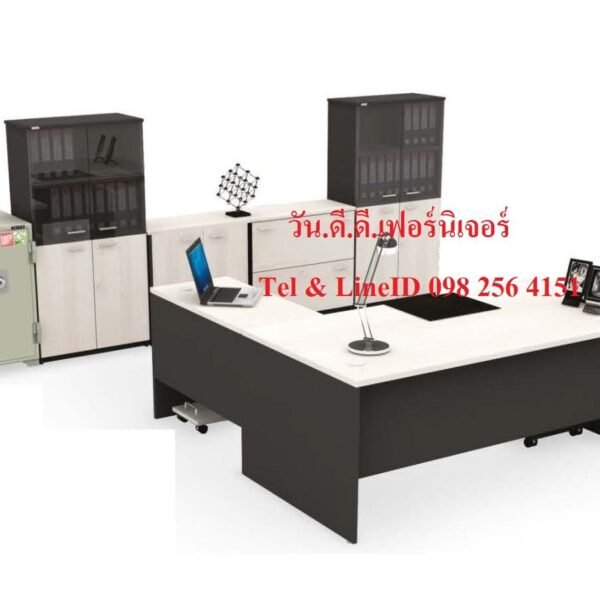 ชุดโต๊ะทำงานผู้บริหารระดับกลาง/2GD1612 Set+Prop - Image 2