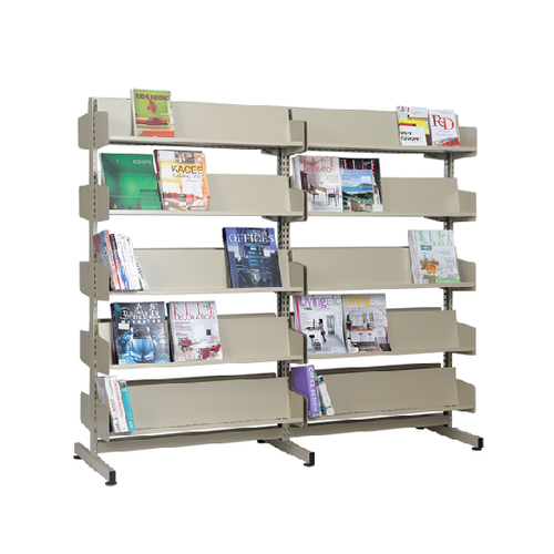 ชั้นวางหนังสือ 5 ชั้น (แบบวางคู่)