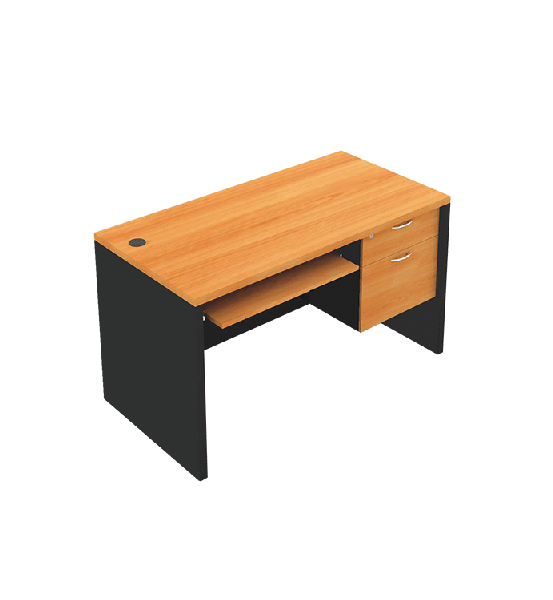 5C1202 Computer Desk โต๊ะทำงานชนิด 2 ลิ้นชัก ขนาดกว้าง 1200 X ลึก 600 X สูง 750 มม.