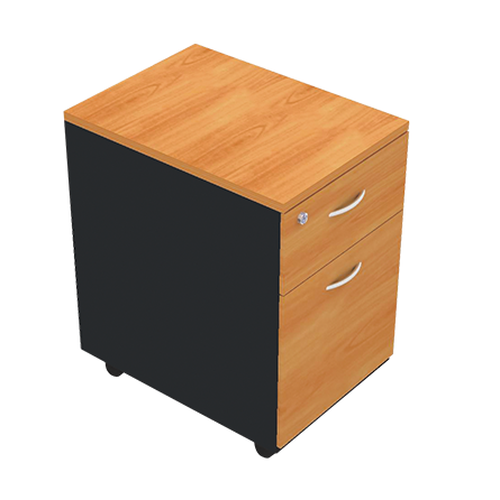 5PD662 Cabinet ตู้เสริมข้างแบบล้อเลื่อน 2 ลิ้นชัก ขนาดกว้าง 472 X ลึก 516 X สูง 600 มม.