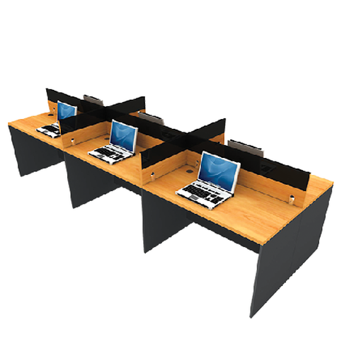 MT-WB016  ชุด work Station 6 ที่นั่ง (Top ตรง)/MT-WB016