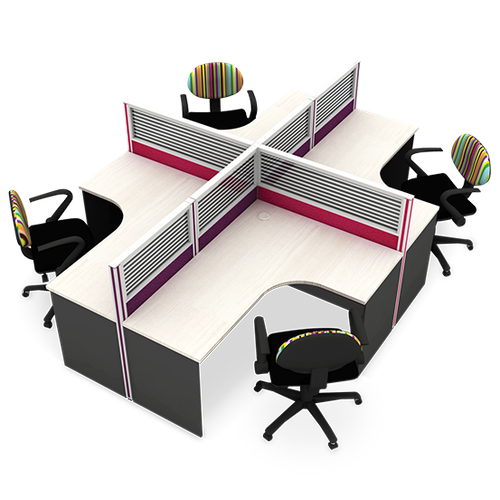 *MT-WS014C-02 - ชุด work system 4ที่นั่ง /MT-WS014(2)