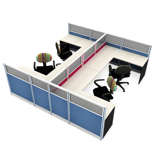 *14.MT-WS024  ชุด work system 4 ที่นั่ง/MT-WS024