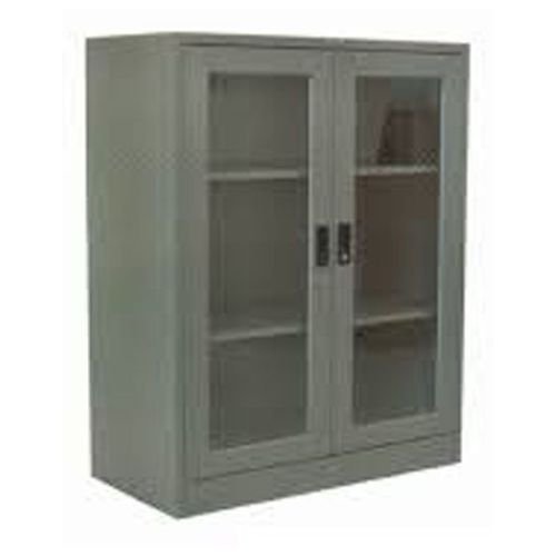 *95.ตู้เอกสาร2บานเปิด 3 ฟุตเตี้ย(กระจกใส) มือจับฝัง