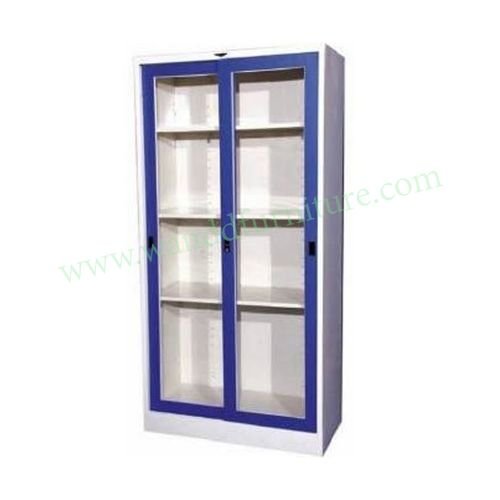 **93.ตู้เอกสาร2บานเปิด(กระจกใส) มือจับฝัง