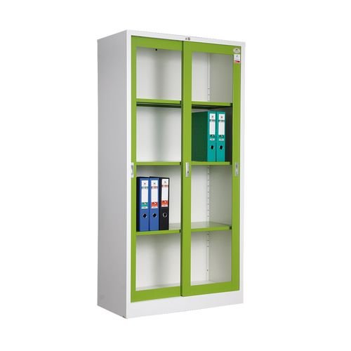 ตู้บานเลื่อนสูงบานกระจก