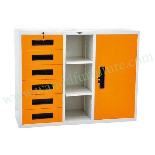 *37.ตู้เอกสาร 1 บาน 6 ลิ้นชัก ขนาด 4 ฟุต