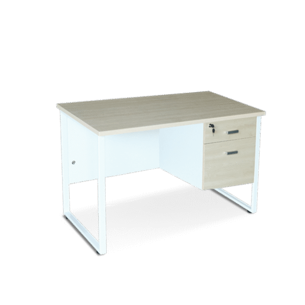 โต๊ะทำงาน โต๊ะคอมพิวเตอร์ 2 ลิ้นชัก รุ่น ST1202/CW ขนาด W120xD60xH75 cm.