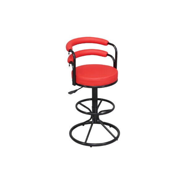 เก้าอี้บาร์ เก้าอี้บาร์กลมมีพนักพิง ขาบาร์สูง มีโช๊ค รุ่น BC163TH