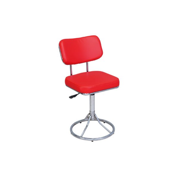 เก้าอี้บาร์ เก้าอี้บาร์เหลี่ยมมีพนักพิง ขาบาร์เตี้ย มีโช๊ค รุ่น BC179SH