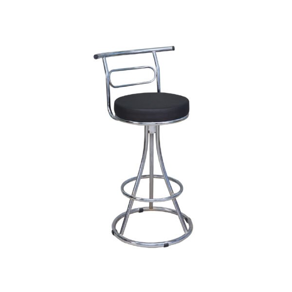 เก้าอี้บาร์ เก้าอี้บาร์กลมมีพนักพิง วงรี ขาพีระมิด รุ่น BC188C